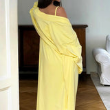 Casual Strapless Wide Leg Three Piece Set