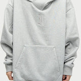 Embroidered Turtleneck Fleece Hoodie