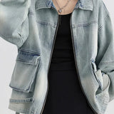 Casual Blue Denim Jacket