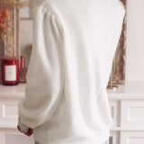 Lace Trim V Neck Cardigan