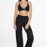Color Block Casual Slim Three Piece Set