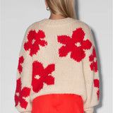 Pullover Floral Detail Sweater