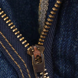 Asymmetric High Waist Straight Jeans