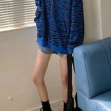 Zebra Print Slim Fit Hoodie