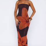 On A Trip Maxi Dress Tangerine Twist