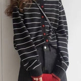 Colorblock Striped Casual Sweater