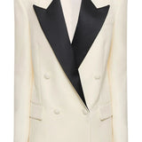Double Breasted Colorblock Blazer