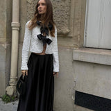 Cara Bow-tie Sequins Coat