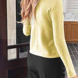 Casual Knit Button Front Sweater