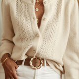 Vintage Hollow Out Knit Cardigan Sweater