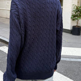 Minimalist Solid Long Sleeve Sweater