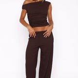 Turn Heads Fast Pants Chocolate