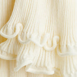 Clara Ruffle Long Sleeve Knit Maxi Dress