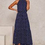 Boho Women Long A-Line Off Shoulder Elegant Sash Maxi Dress Women