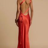 Satin One Shoulder Bodycon Formal Dress