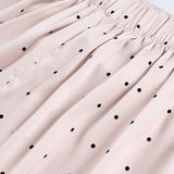 Polka Dot Satin Loose Pants