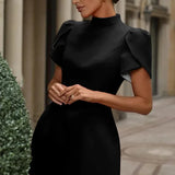 Fia | Elegant Petal Sleeves Mini Dress