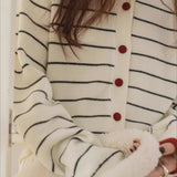 Colorblock Striped Casual Sweater