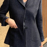 Slim Wool Coat Blazer