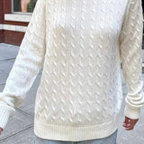 Minimalist Solid Long Sleeve Sweater
