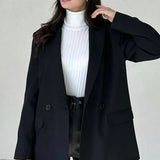 Double Breasted Casual Blazer