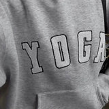 Casual Gray Embroidered Hoodie