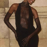 Sexy Cut Out Bodycon Maxi Dress