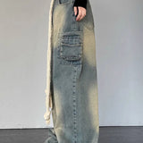 Streetwear Heart Patchwork Jeans
