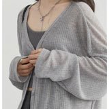 Lightweight V-Neck Knit Cardigan