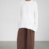 Casual Solid Color Pullover Sweater