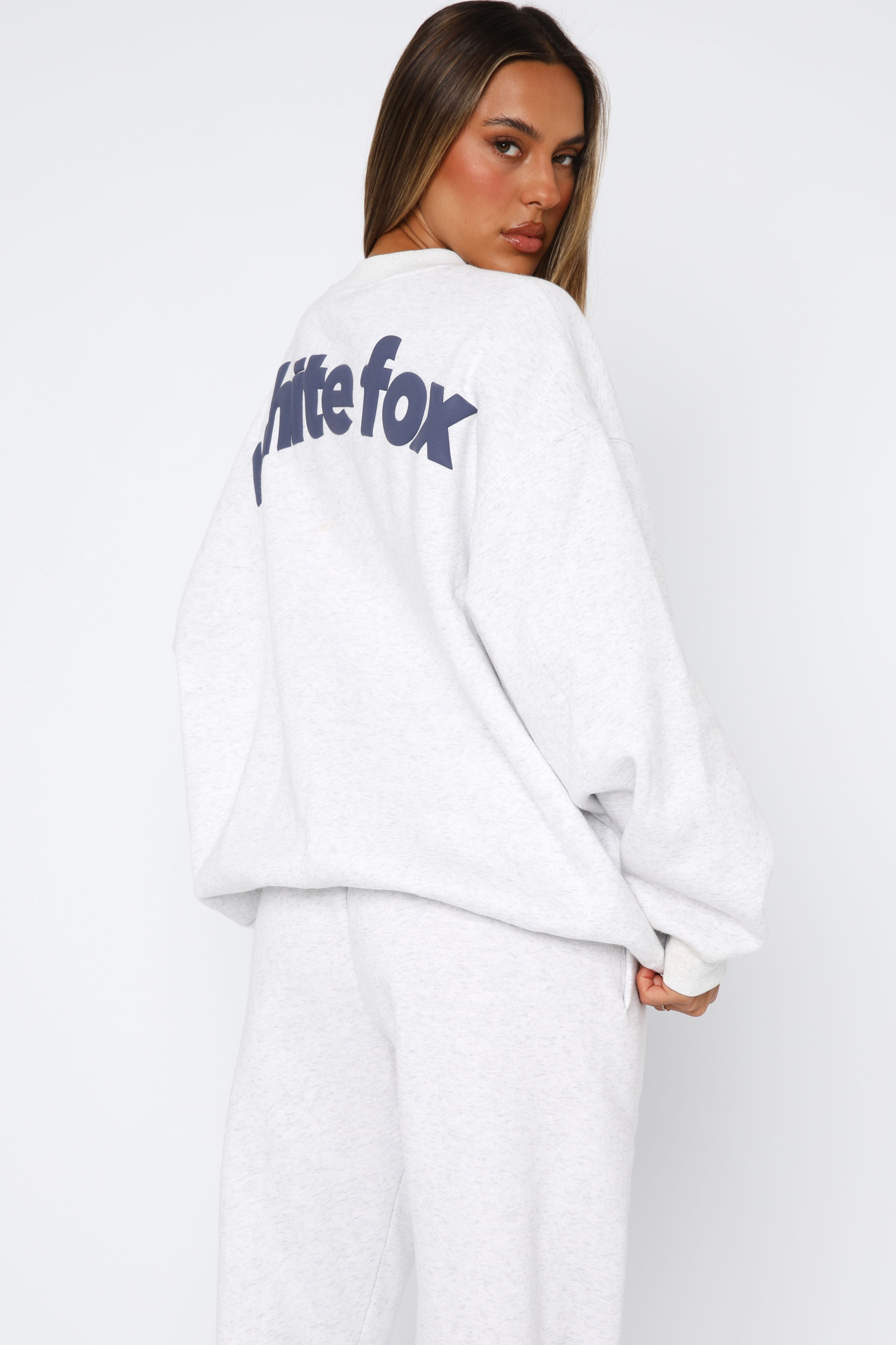 From The Archives Freya Oversized Sweater Grey Marle