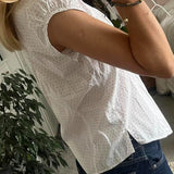Versatile Red White Plaid Blouse