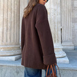 Relaxed Cozy Tie Waist Knit Cardigan