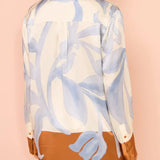Exquisite Contrast Tie-Dye Floral Loose Pants Set