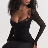 Backless Split Bodycon Maxi Dress