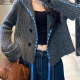 Handmade Knit Cardigan Sweater