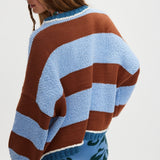 Loose Fit Striped Pullover Sweater