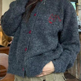 Vintage Loose Fit Round Neck Knit Sweater
