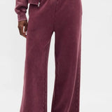 Retro Solid Hooded Zipper Loose Two Piece Set