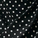 Polka Dot Off-Shoulder Cami Tie Maxi Dress