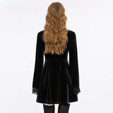 Punk Front Zippered Adjustable Wide Shoulder Straps Dress