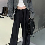 Cropped Solid Denim Jacket