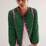 Green Quilted Jacket