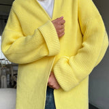Relaxed Cozy Tie Waist Knit Cardigan