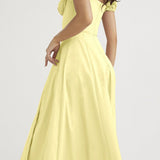 Tie Strap Split Hem Maxi Dress