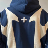Devil Print Zip Up Hoodie
