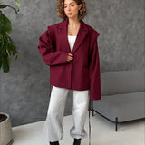 Long Sleeve Lace-up Office Blazer