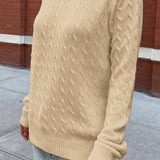 Minimalist Solid Long Sleeve Sweater