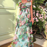 Dinah Printed Strap Maxi Dress