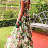 Dinah Printed Strap Maxi Dress